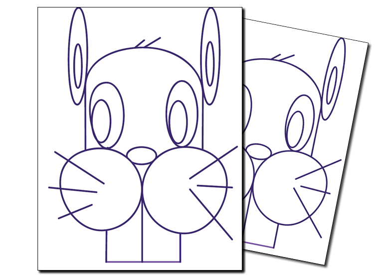 Easter Bunny Coloring Template