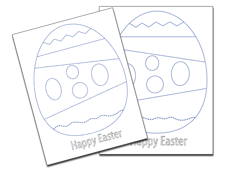 Easter Egg Coloring Template