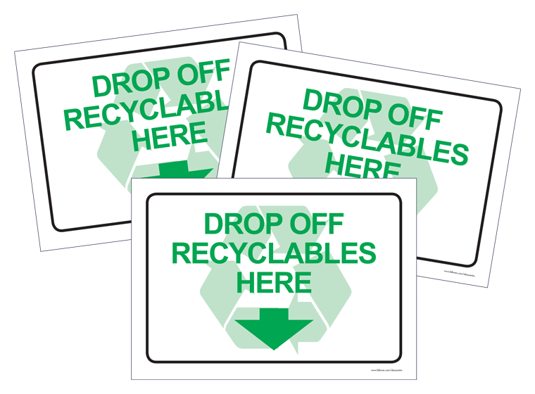 Recyclables Sign