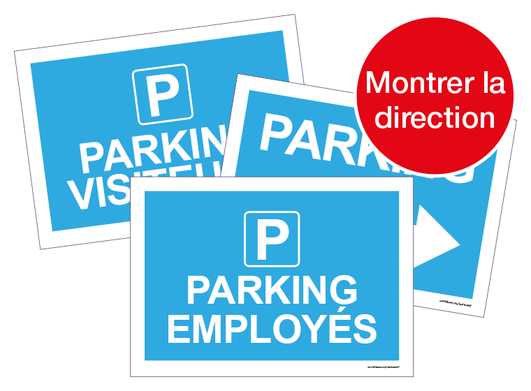 Panneaux d'indication de parkings