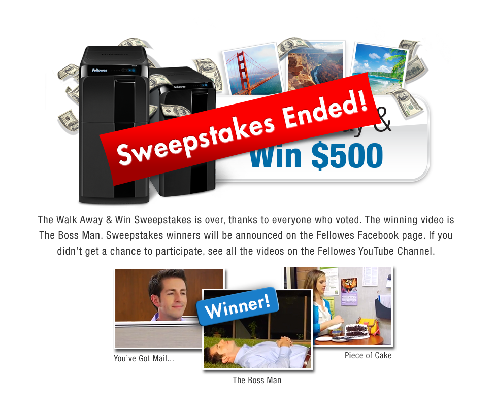Walk Away Win 500 With Fellowes AutoMax