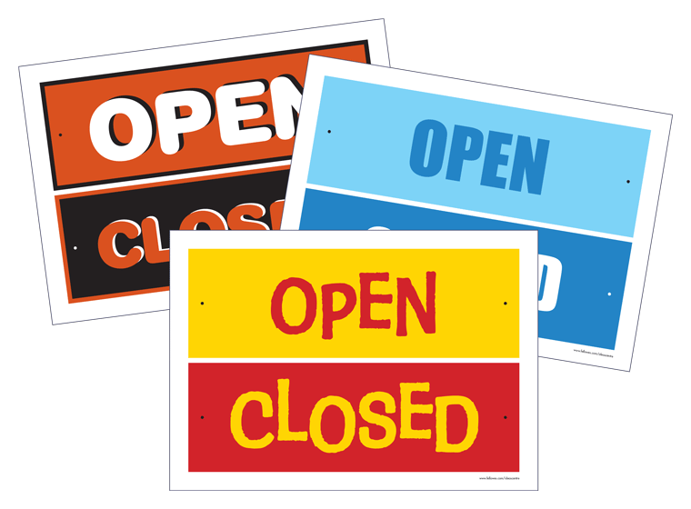 Open and Closed Sign