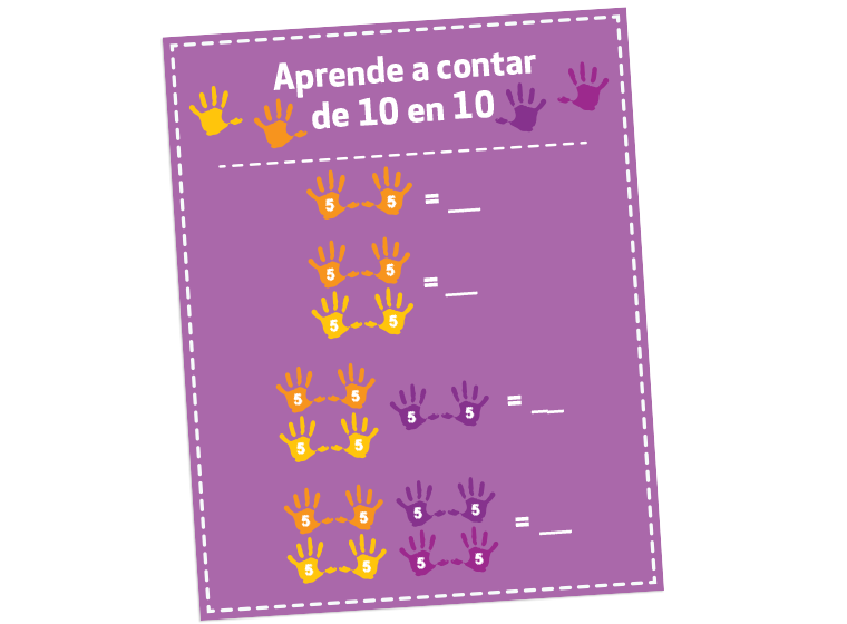 Contar de 10 en 10 en Español