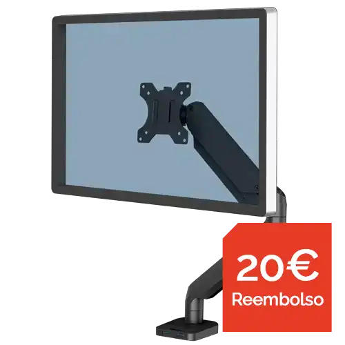 Brazo para monitor individual Platinum Negro