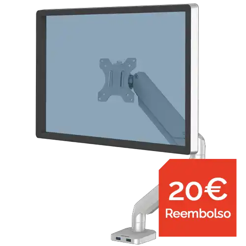 Brazo para monitor individual Platinum Plata