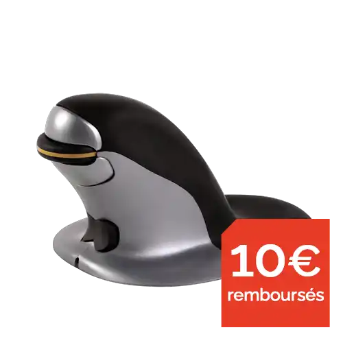 Souris verticale ambidextre Penguin - Moyenne