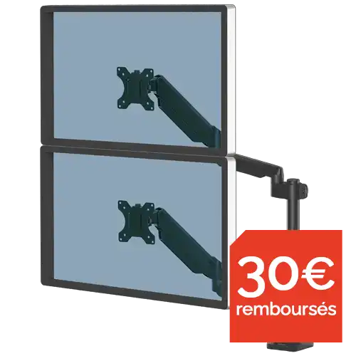 Bras porte-écran Double Vertical Platinum