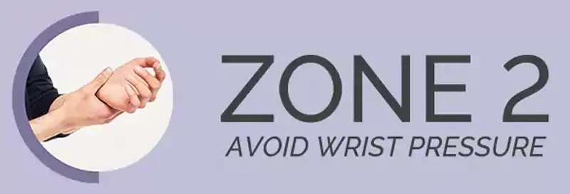 Zone 2 - Avoid Wrist Pressure