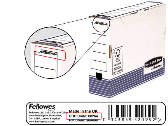 Find your 5-digit CRC code