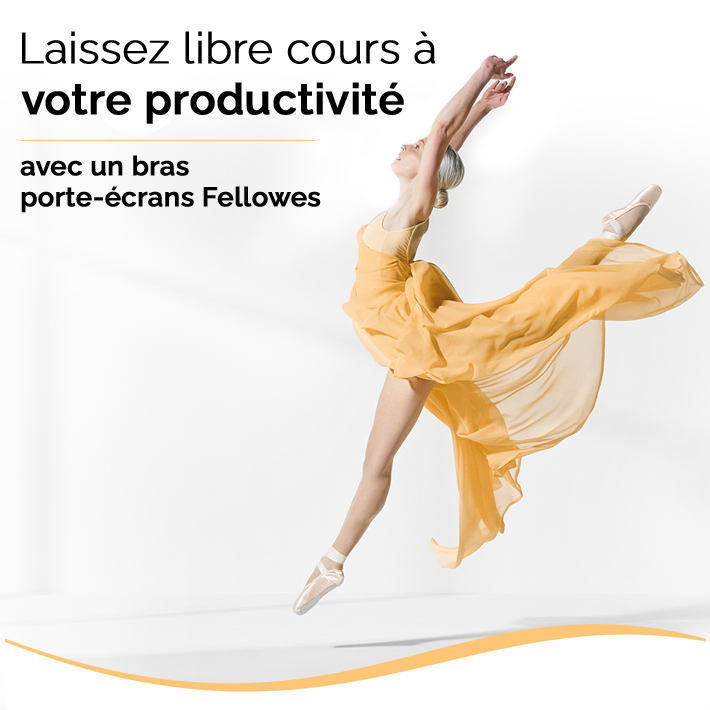 BRAS SUPPORT ECRAN A BARRE TRANSVERSALE EPPA BLANC FELLOWES