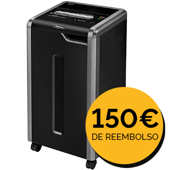 Fellowes® Destructora 325Ci - 100% anti-atascos