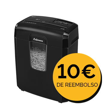 Fellowes® Destructora ideal para un uso en hogar y oficina en casa con capacidad para destruir hasta 12 hojas