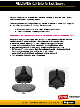 Fellowes Professional Series Back Support with Microban